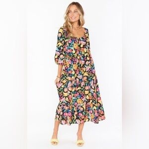 Show Me Your Mumu Day or Night Midi Dress Fruity Tango 1X